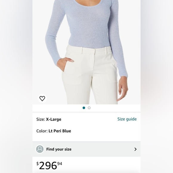 Vince Periwinkle Blue Ribbed Knit Mohair Sweater - Picture 10 of 10